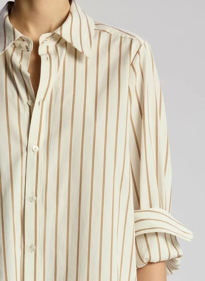 Dresses Women ALC Aiden Striped Cotton Shirt Bonelark Dresses Women ALC Aiden Striped Cotton Shirt Bonelark