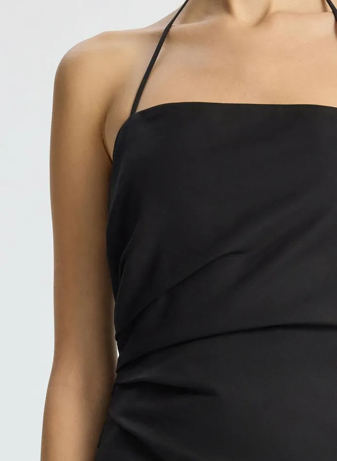 Dresses Women ALC Charlotte Cotton Midi Dress Black Dresses Women ALC Charlotte Cotton Midi Dress Black