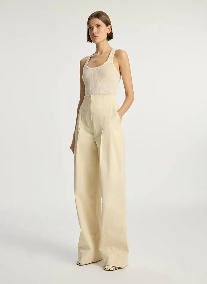 Dresses Women ALC Iris Fine Cotton Knit Tank White Dresses Women ALC Iris Fine Cotton Knit Tank White