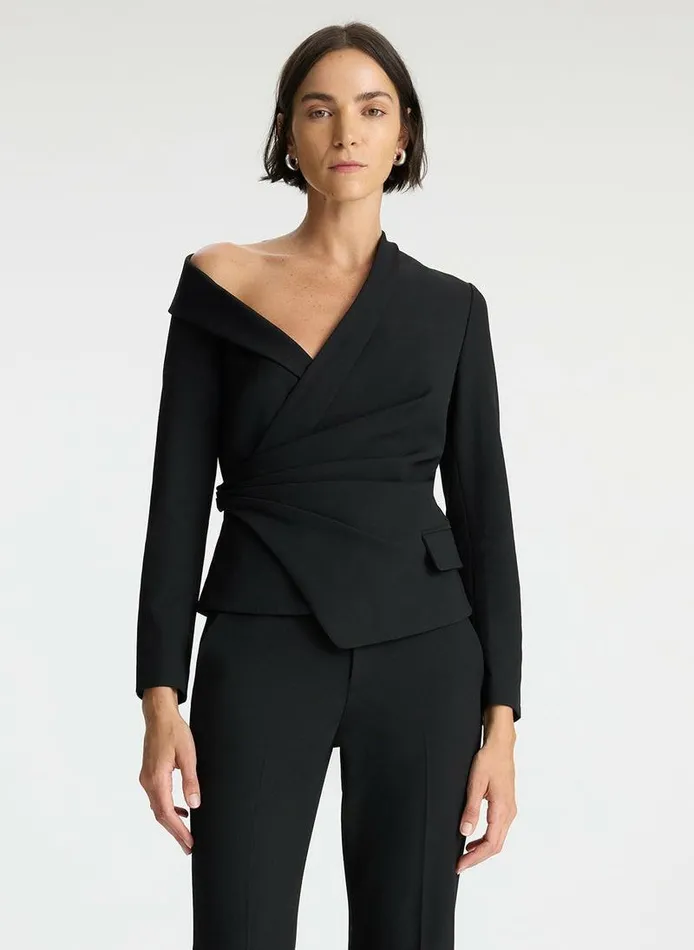 Dresses Women ALC Skyla Asymmetrical Top Black