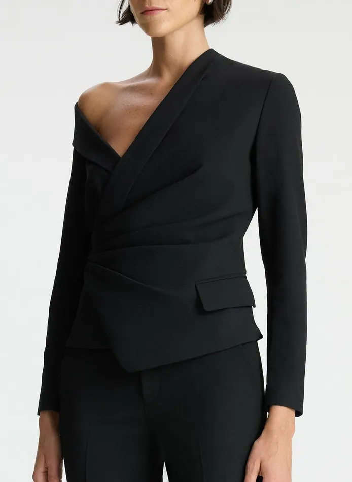 Dresses Women ALC Skyla Asymmetrical Top Black Dresses Women ALC Skyla Asymmetrical Top Black