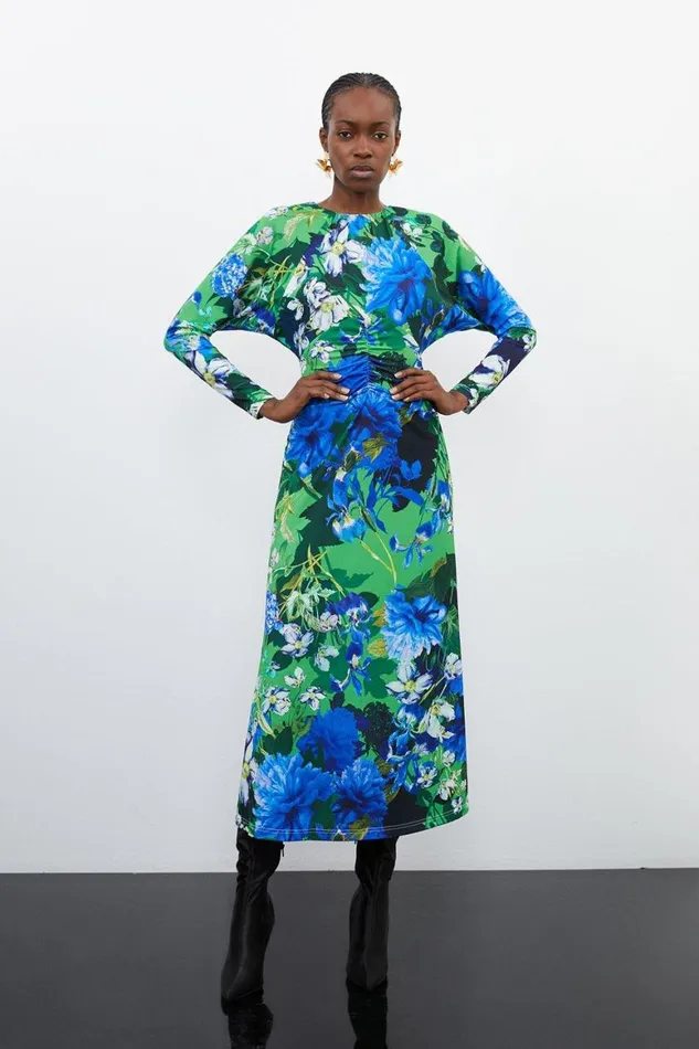 Dresses Women Karen Millen Petite Floral Jungle Jersey Crepe Batwing Sleeve Maxi Dress Floral Dresses Women Karen Millen Petite Floral Jungle Jersey Crepe Batwing Sleeve Maxi Dress Floral