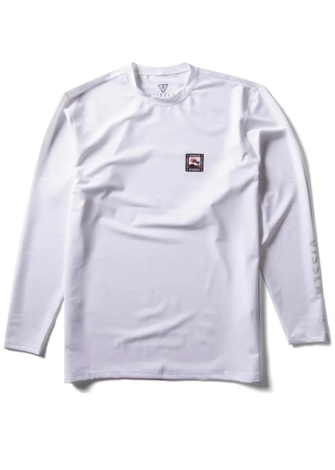 Easy Seas Eco Long Sleeve Sun Shirt White 3 Men Vissla Wetsuits