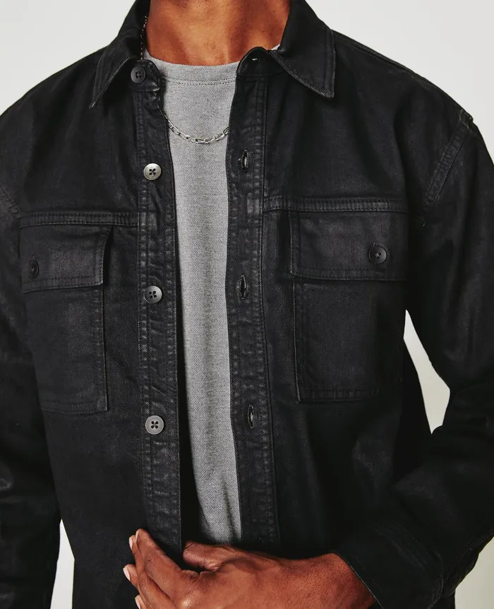 Elias Shirt Jacket Ltt Ct Charcoal Black Men AG Jeans Jackets Elias Shirt Jacket Ltt Ct Charcoal Black Men AG Jeans Jackets