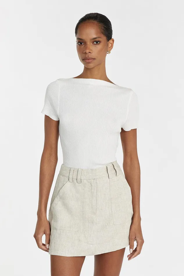 EVA NATURAL LINEN SKORT Women DISSH Mini