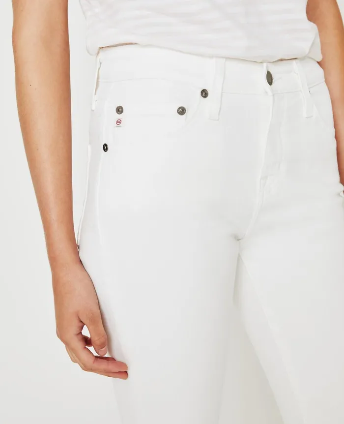 ExBoyfriend Slim 1yr Tonal White Women AG Jeans Denim ExBoyfriend Slim 1yr Tonal White Women AG Jeans Denim