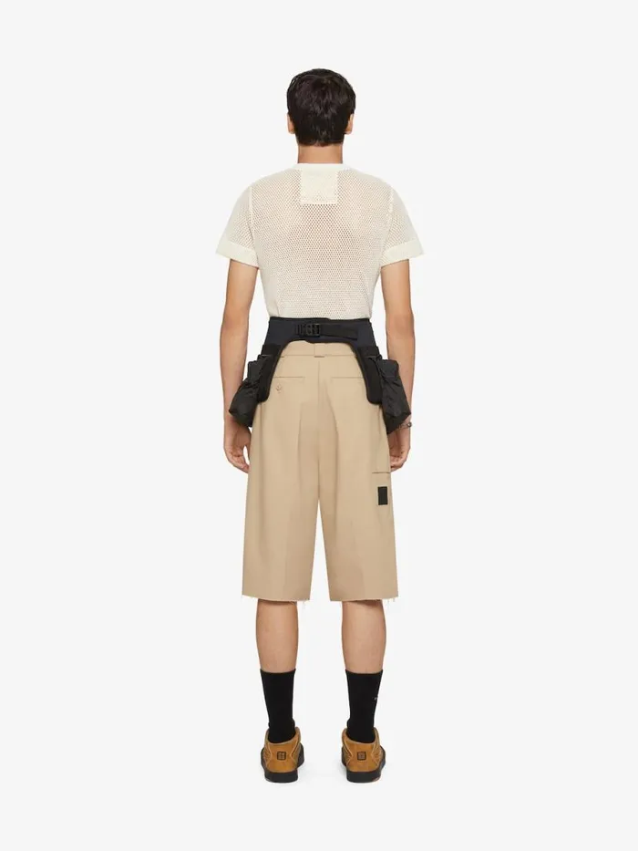 Extra Slim Fit TShirt In Mesh Off White Men Givenchy TShirts