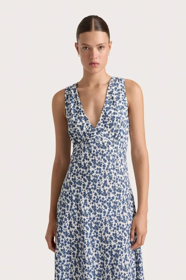 Faithfull The Brand Dresses Jardin Midi Dress Leilani Mid Blue 8211 Women Faithfull The Brand Dresses Jardin Midi Dress Leilani Mid Blue 8211 Women