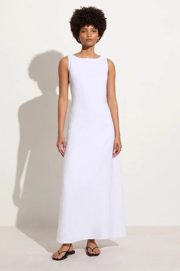 Faithfull The Brand Dresses Nahna Maxi Dress White 8211 Final Sale 8211 Women Faithfull The Brand Dresses Nahna Maxi Dress White 8211 Final Sale 8211 Women
