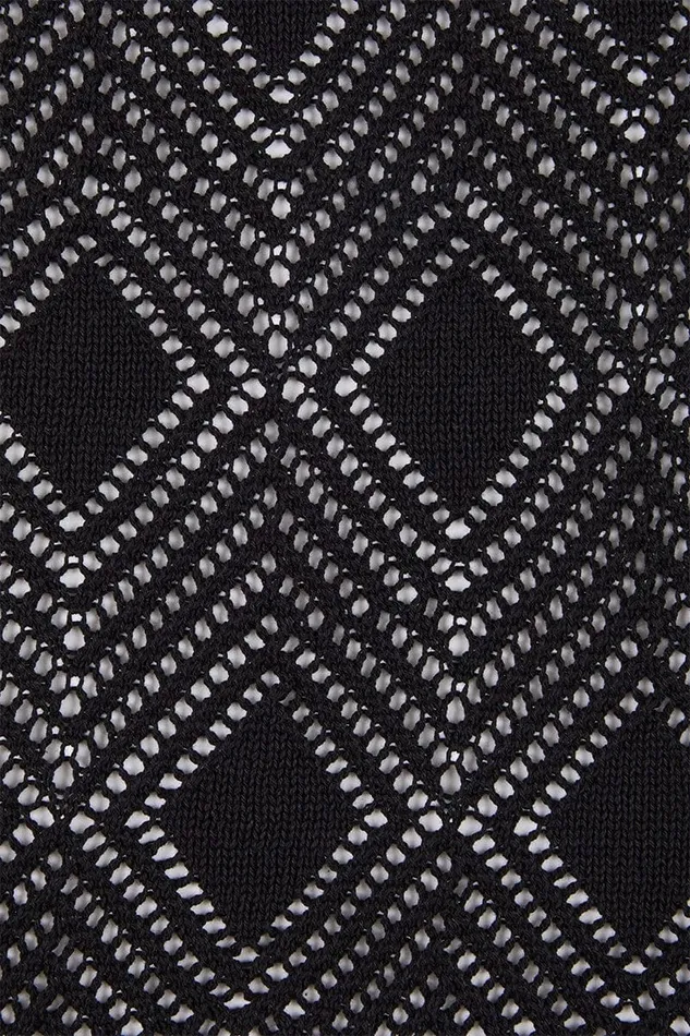 Faithfull The Brand Dresses Serena Pointelle Knit Dress Black 8211 Women Faithfull The Brand Dresses Serena Pointelle Knit Dress Black 8211 Women