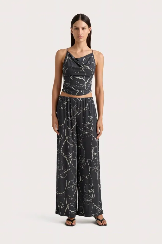 Faithfull The Brand Pants Aurelie Pant Calla Charred Navy 8211 Women