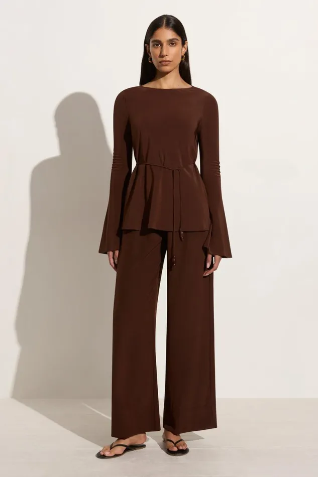 Faithfull The Brand Pants Monforte Pant Cioccolato 8211 Women