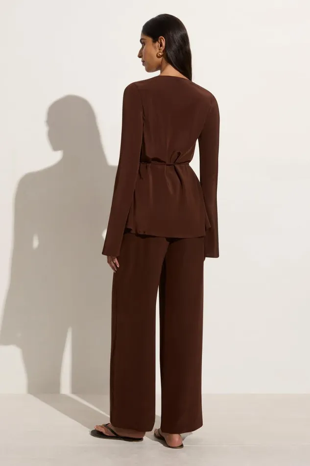 Faithfull The Brand Pants Monforte Pant Cioccolato 8211 Women Faithfull The Brand Pants Monforte Pant Cioccolato 8211 Women