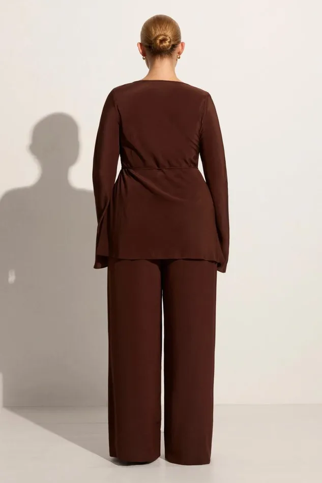 Faithfull The Brand Pants Monforte Pant Cioccolato 8211 Women Faithfull The Brand Pants Monforte Pant Cioccolato 8211 Women