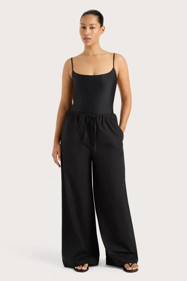 Faithfull The Brand Swim Cabo String One Piece Black 8211 Women Faithfull The Brand Swim Cabo String One Piece Black 8211 Women
