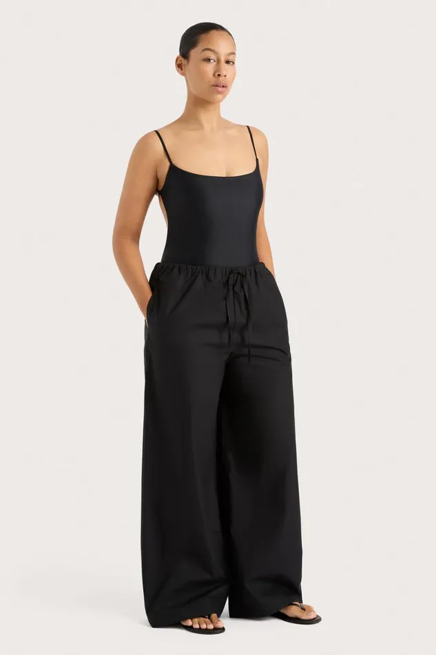 Faithfull The Brand Swim Cabo String One Piece Black 8211 Women Faithfull The Brand Swim Cabo String One Piece Black 8211 Women