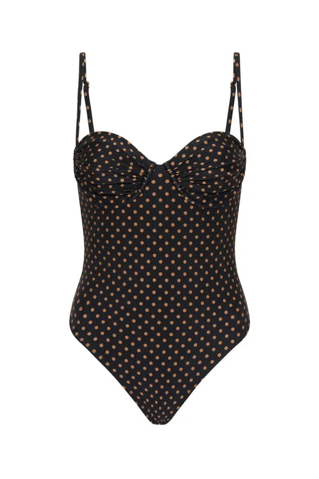 Faithfull The Brand Swim Gabriella One Piece Ludovica Polka Dot 8211 Final Sale 8211 Women Faithfull The Brand Swim Gabriella One Piece Ludovica Polka Dot 8211 Final Sale 8211 Women