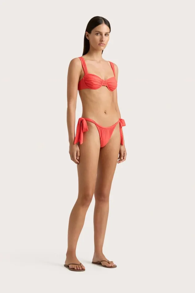 Faithfull The Brand Swim Sol Bikini Top Vermillion 8211 Women Faithfull The Brand Swim Sol Bikini Top Vermillion 8211 Women