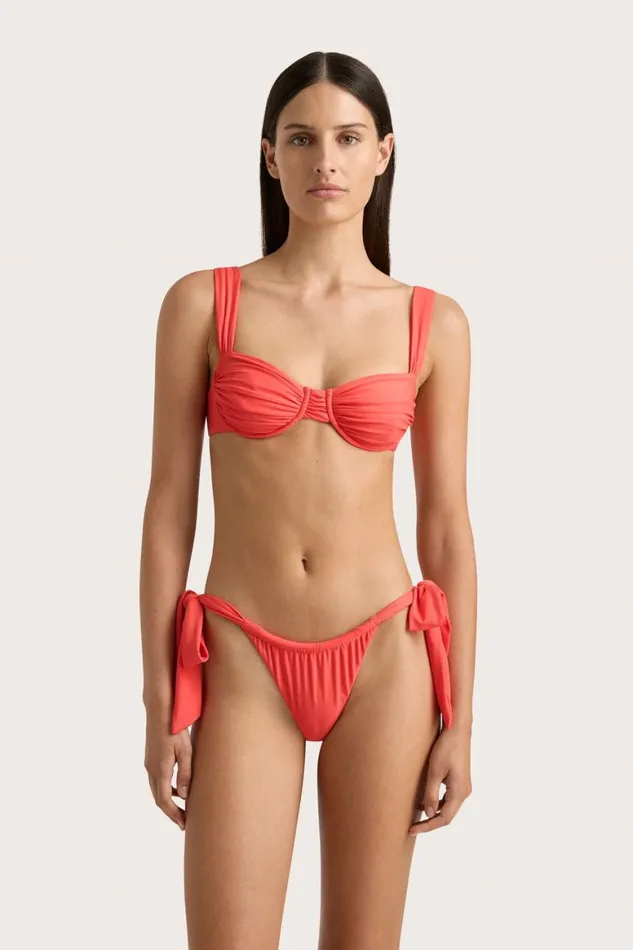 Faithfull The Brand Swim Sol Bikini Top Vermillion 8211 Women Faithfull The Brand Swim Sol Bikini Top Vermillion 8211 Women