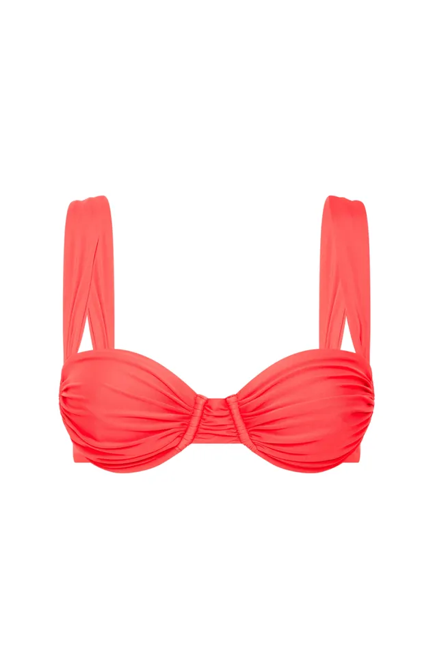 Faithfull The Brand Swim Sol Bikini Top Vermillion 8211 Women Faithfull The Brand Swim Sol Bikini Top Vermillion 8211 Women