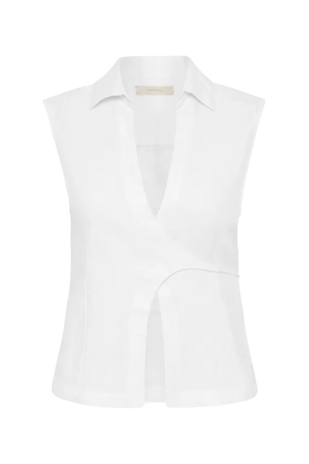 Faithfull The Brand Tops Antibes Shirt White 8211 Women Faithfull The Brand Tops Antibes Shirt White 8211 Women