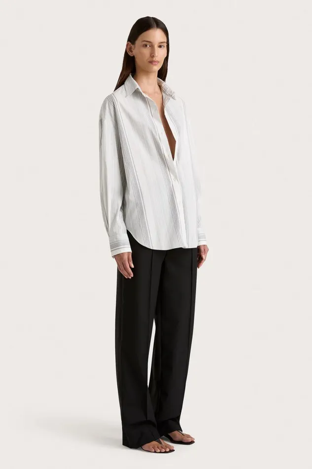 Faithfull The Brand Tops En Vau Shirt Striped Soft Blue 8211 Women Faithfull The Brand Tops En Vau Shirt Striped Soft Blue 8211 Women