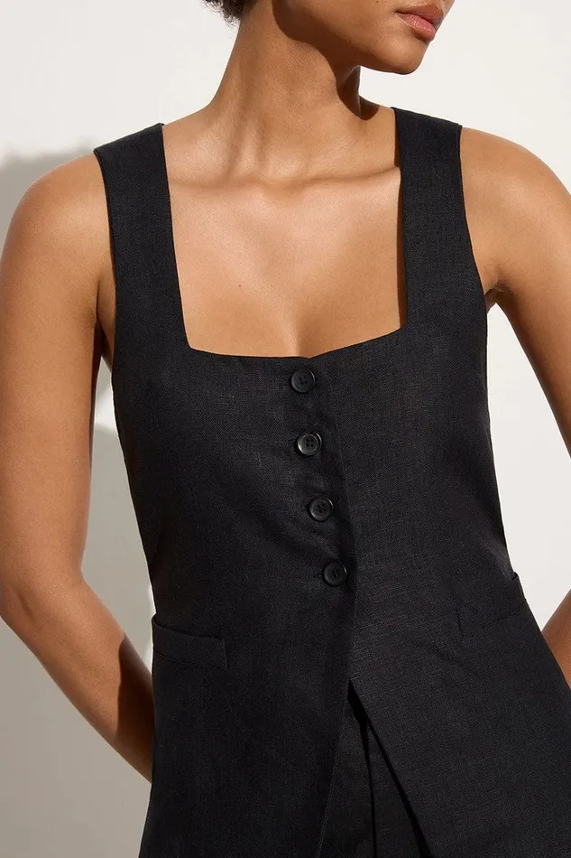 Faithfull The Brand Tops Maya Vest Black 8211 Women Faithfull The Brand Tops Maya Vest Black 8211 Women