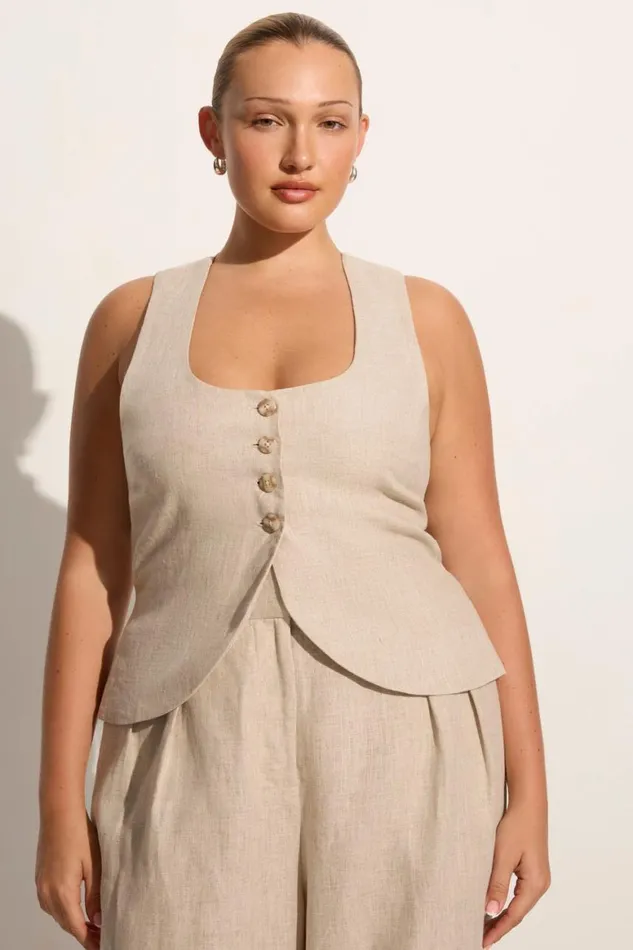 Faithfull The Brand Tops Stanze Vest Natural 8211 Women