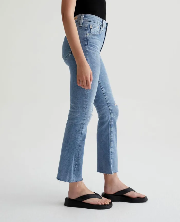 Farrah Boot Crop 20 Years Undertow Destructed Women AG Jeans Denim Farrah Boot Crop 20 Years Undertow Destructed Women AG Jeans Denim