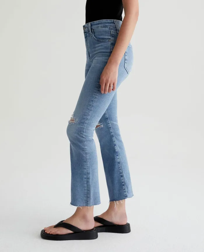 Farrah Boot Crop 20 Years Undertow Destructed Women AG Jeans Denim Farrah Boot Crop 20 Years Undertow Destructed Women AG Jeans Denim