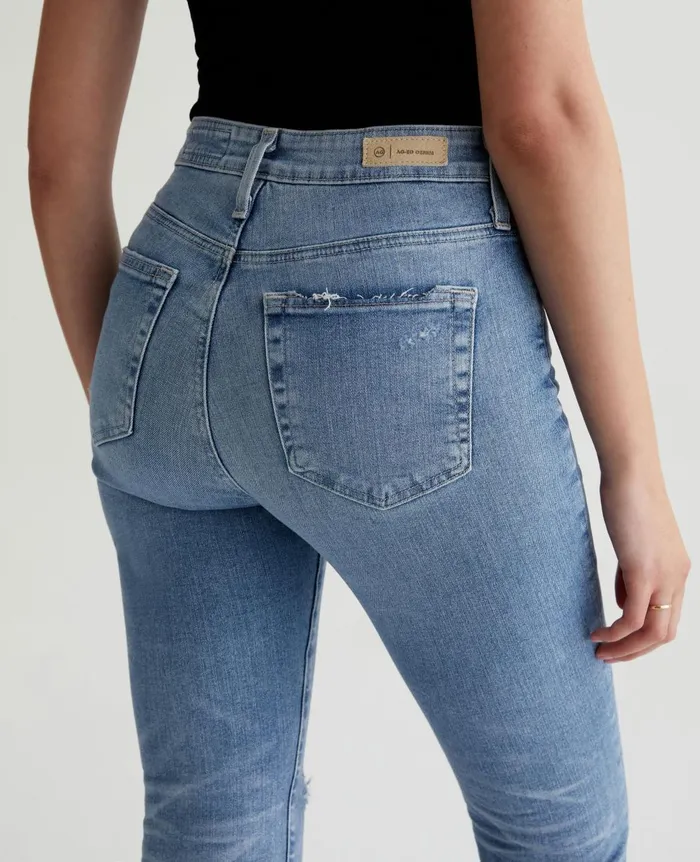 Farrah Boot Crop 20 Years Undertow Destructed Women AG Jeans Denim Farrah Boot Crop 20 Years Undertow Destructed Women AG Jeans Denim