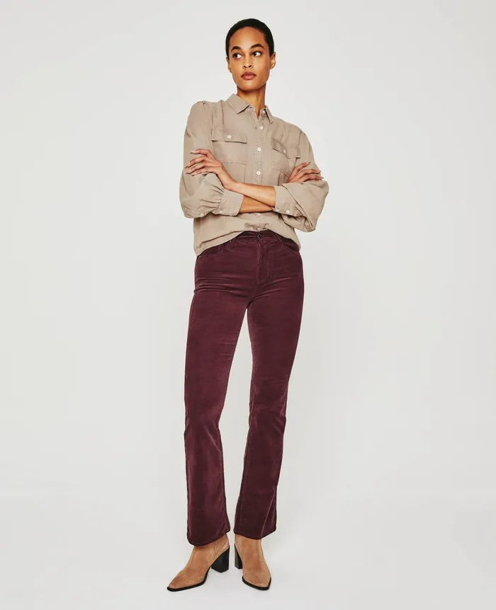Farrah Boot Wine Bloom Women AG Jeans Pants
