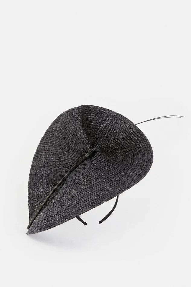 Fascinators Women Karen Millen Asymmetric Headband Fascinator Black