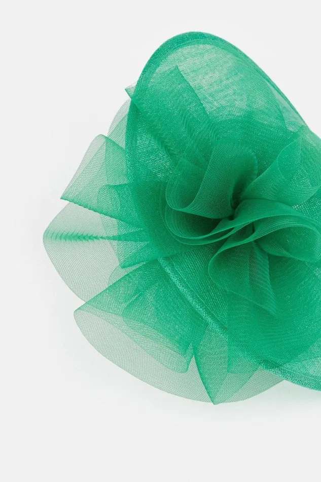 Fascinators Women Karen Millen Tulle Detail Large Disc Fascinator Green