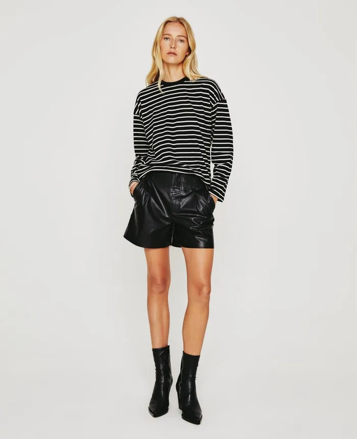 Fay LS Crew True Blackivory Dust Women AG Jeans Tees and Tanks Fay LS Crew True Blackivory Dust Women AG Jeans Tees and Tanks
