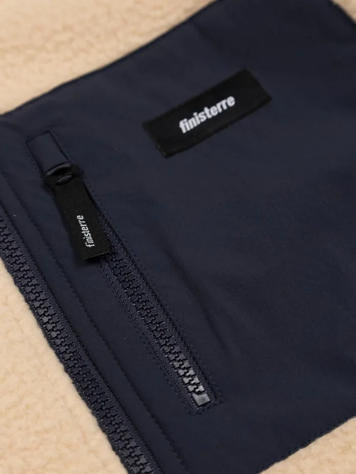 Finisterre Fleece Men Bolster 14 Zip Fleece Ocean Stormoatmeal