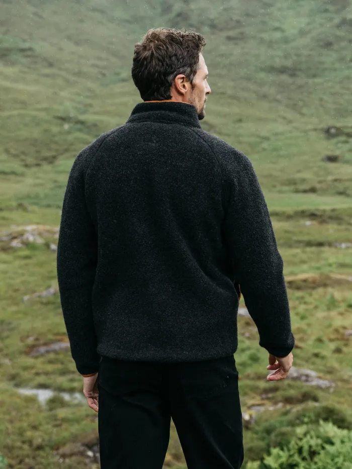 Finisterre Fleece Men Hegen Full Zip Fleece Raven Black