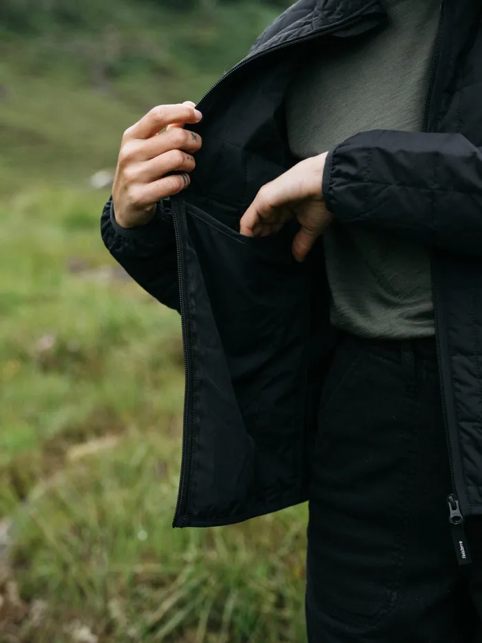 Finisterre Jackets and Coats Women Firecrest Jacket Black