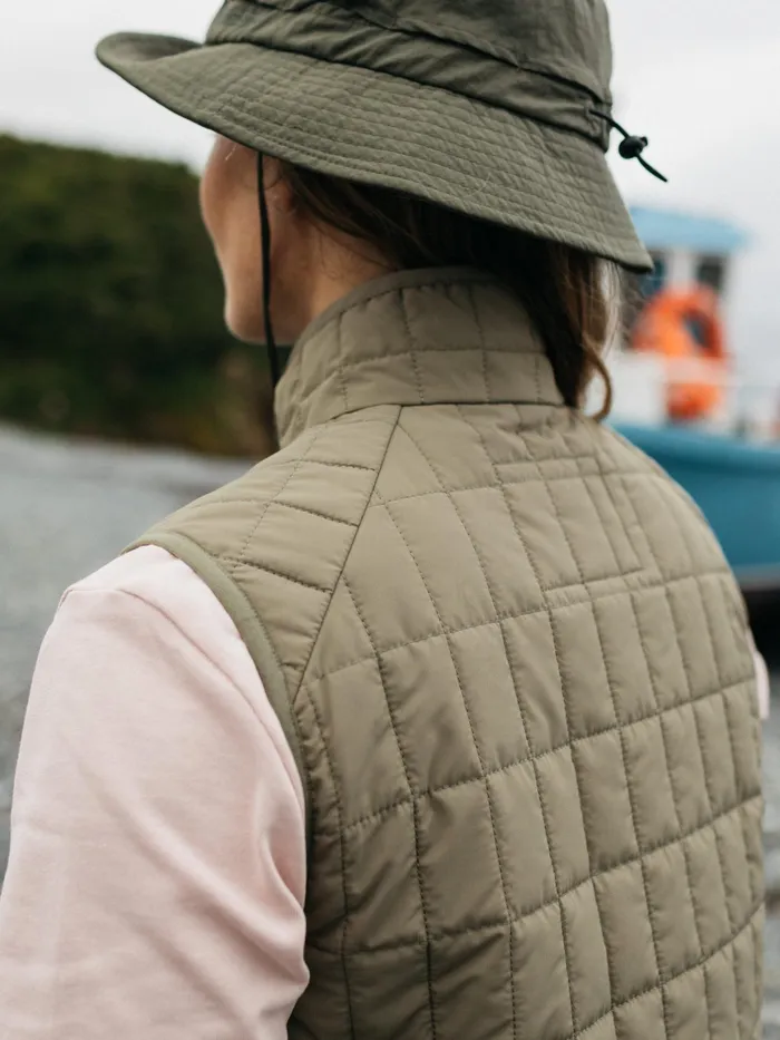Finisterre Jackets and Coats Women Firecrest Vest Willow Green