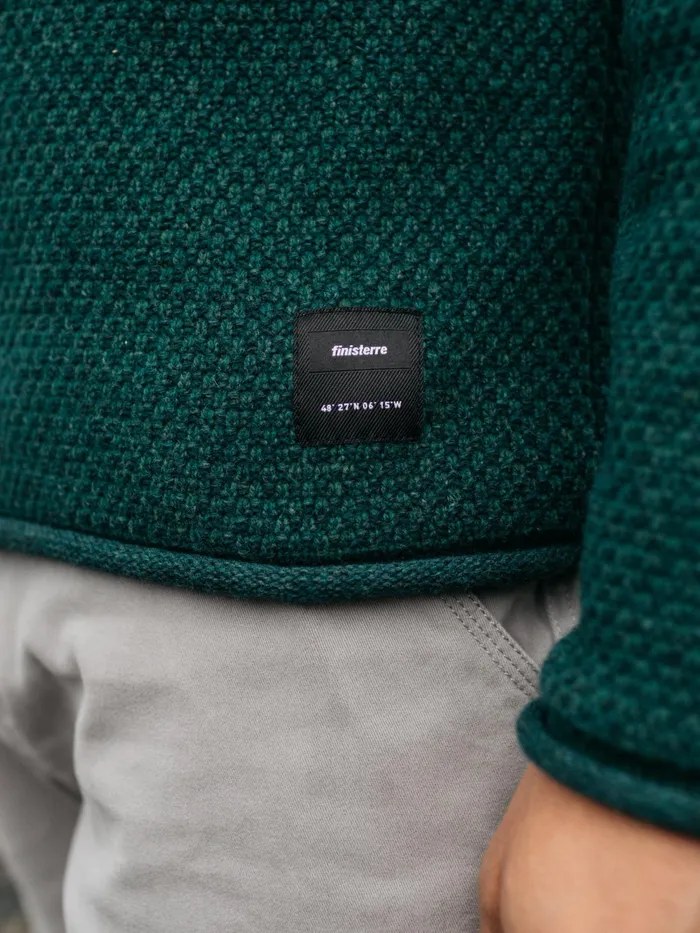 Finisterre Knitwear Men Barents Sweater Pine Shadow