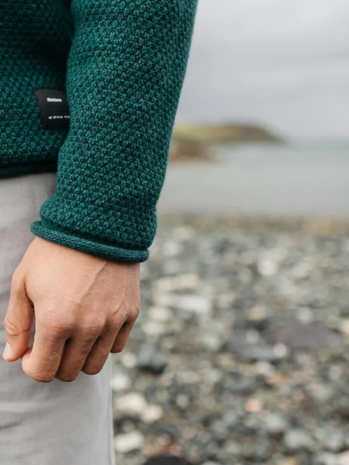 Finisterre Knitwear Men Barents Sweater Pine Shadow