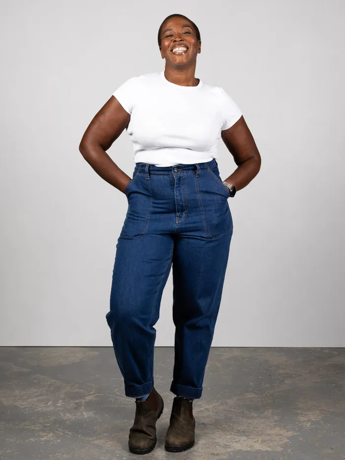 Finisterre Pants Women Yarrel Jean Retro Indigo