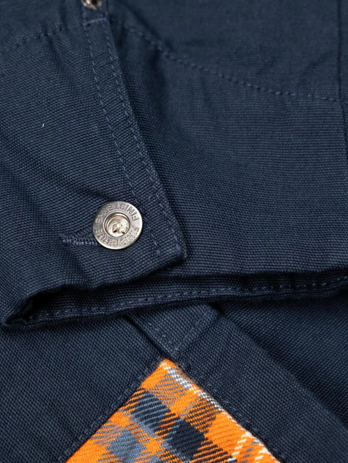 Finisterre Shirts Men Basset Flannel Lined Jacket Navy
