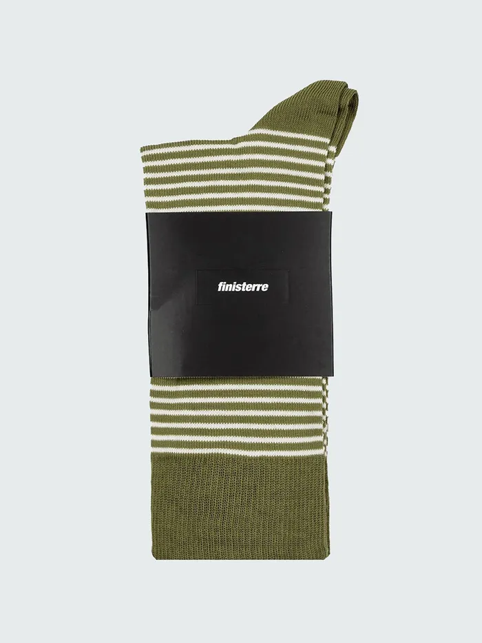 Finisterre Socks MenWomen Holm Sock Olive Ecru