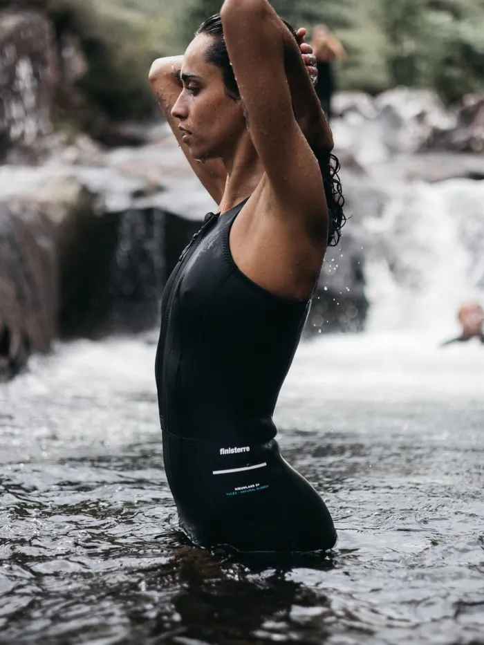 Finisterre Swimwear and Bikinis Women Nieuwland 2mm Yulex Sleeveless Spring Suit Black