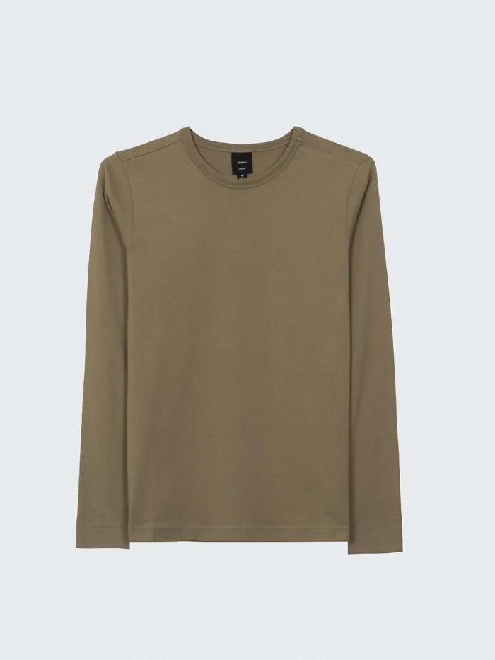 Finisterre Tops and TShirts Women Eldon Long Sleeve TShirt Willow Green