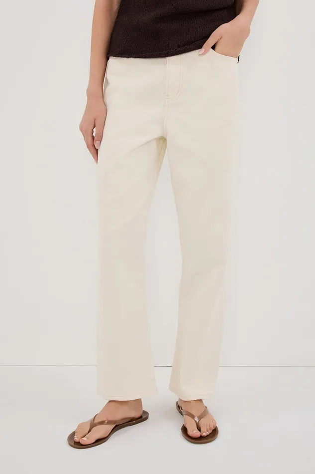FINN CREAM TWISTED SEAM JEAN Women DISSH Jeans