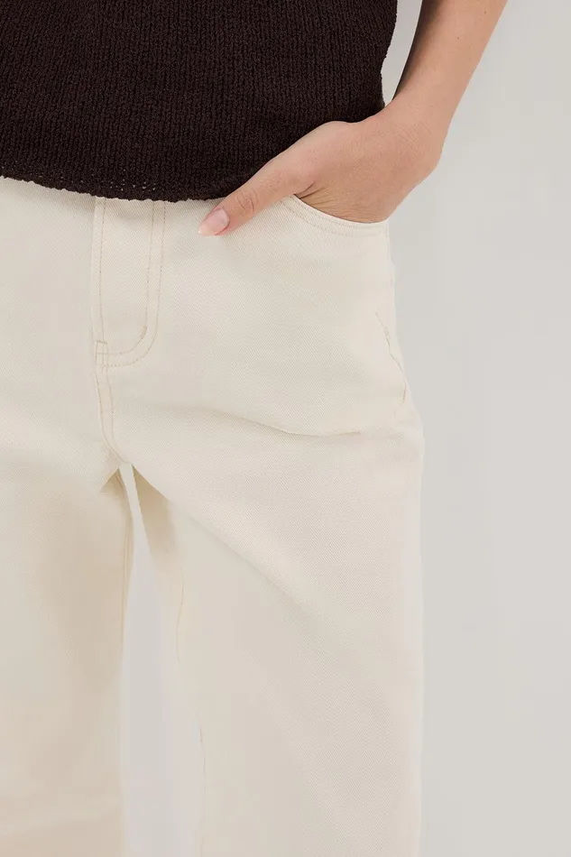 FINN CREAM TWISTED SEAM JEAN Women DISSH Jeans