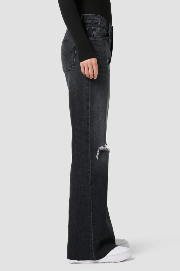 Flare Women Hudson Jeans Jodie HighRise Flare Jean Faded Noir Flare Women Hudson Jeans Jodie HighRise Flare Jean Faded Noir