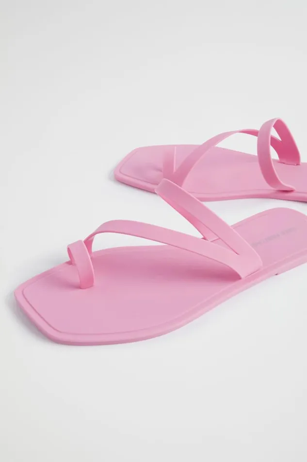 Flats Woman Seed Heritage Asymmetric Jelly Slide Pink Gin
